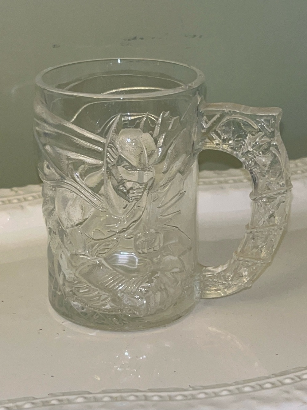 McDonald's 1995 Glass Batman Forever Collectible Mug